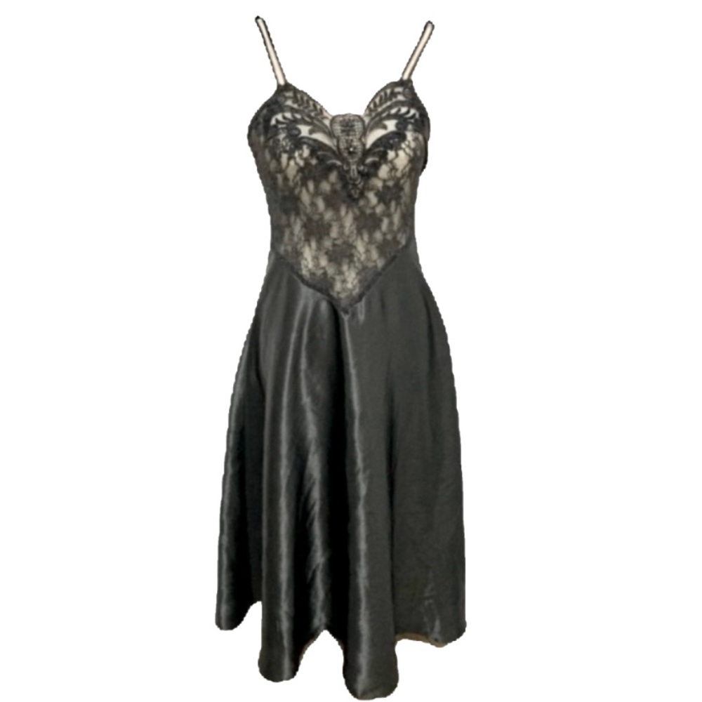 Vintage 90s Y2K Cinema Etoile Victorian Goth Dress S - 4